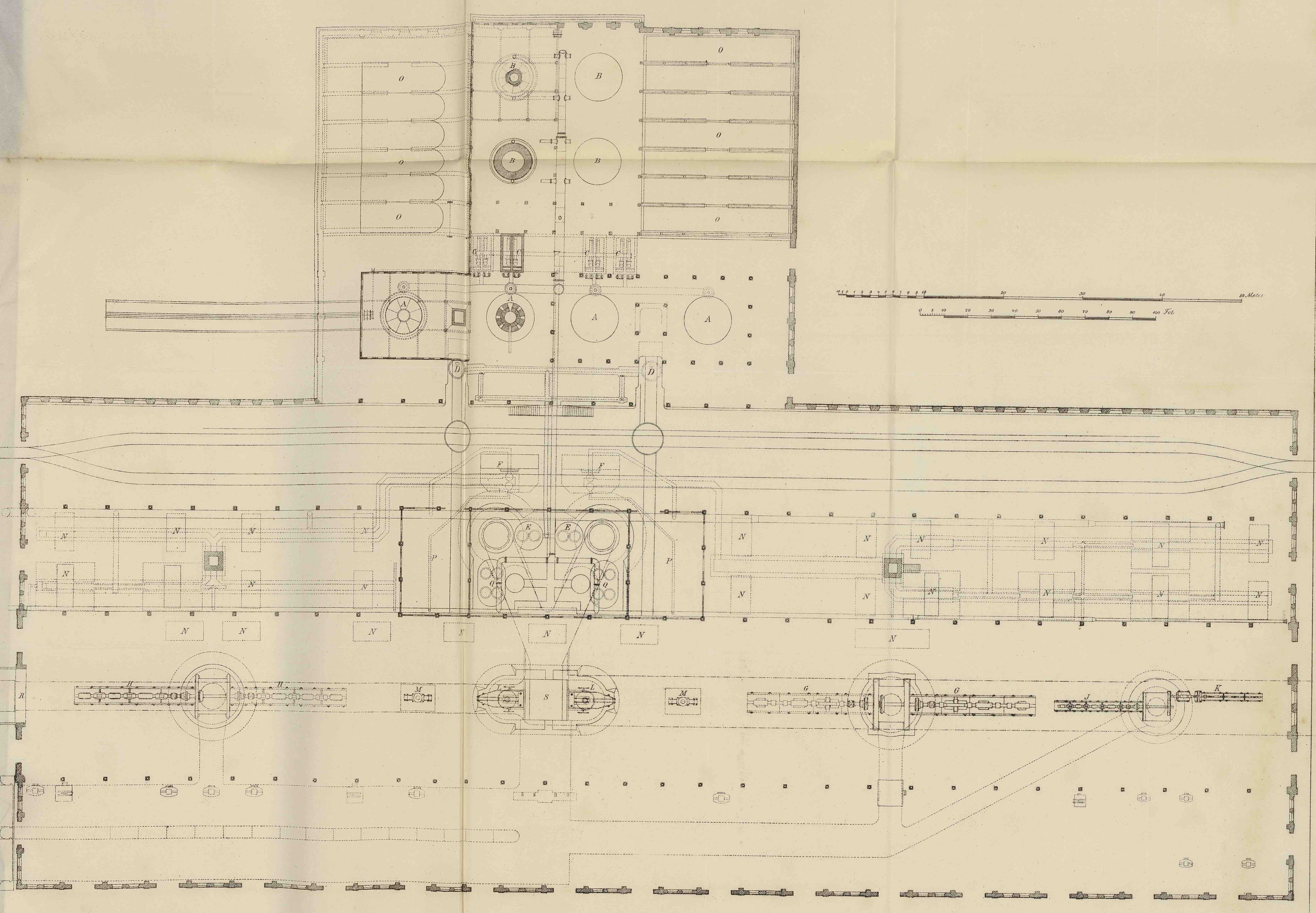 Plan de l’usine de Domnarfvet, Léon Janet, 1883, J 1883 (717)